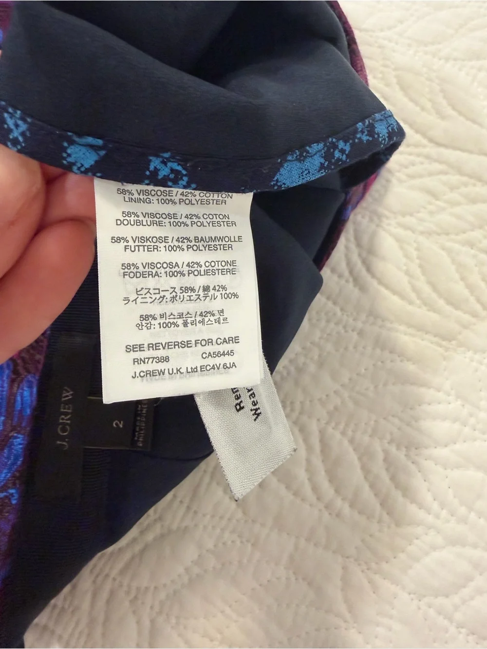 J. Crew bold floral
